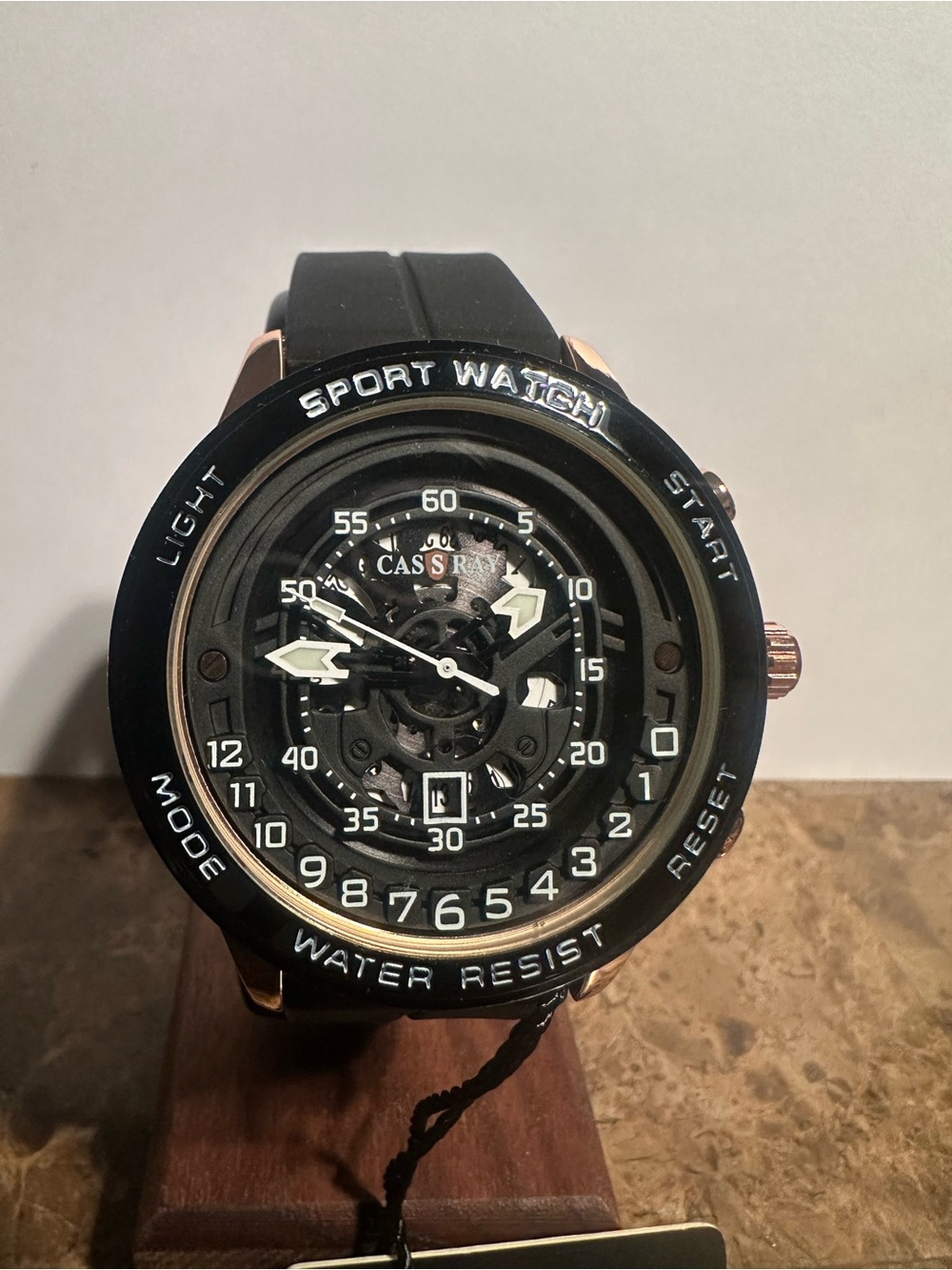 Cass Ray Men's Sport Skeleton Watch